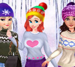 Princesses Cute Winter Sweater