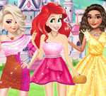 Princesses Different Shoulder Dress