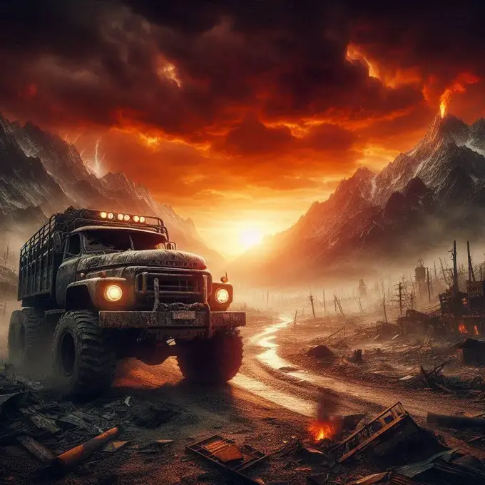 Apocalypse Truck enfrentando un apocalipsis lleno de obstáculos