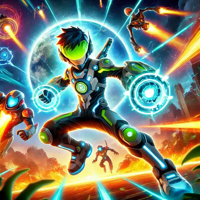 Imagen con temática del juego Ben 10: Alien Attack