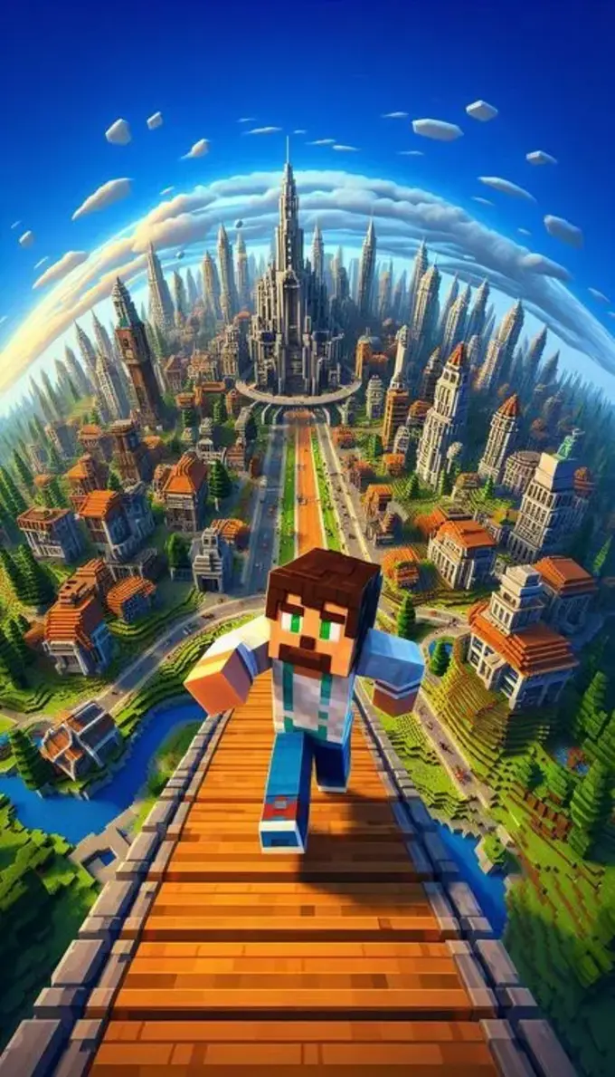 Imagen de la Entrada del juego Minecraft Runner city