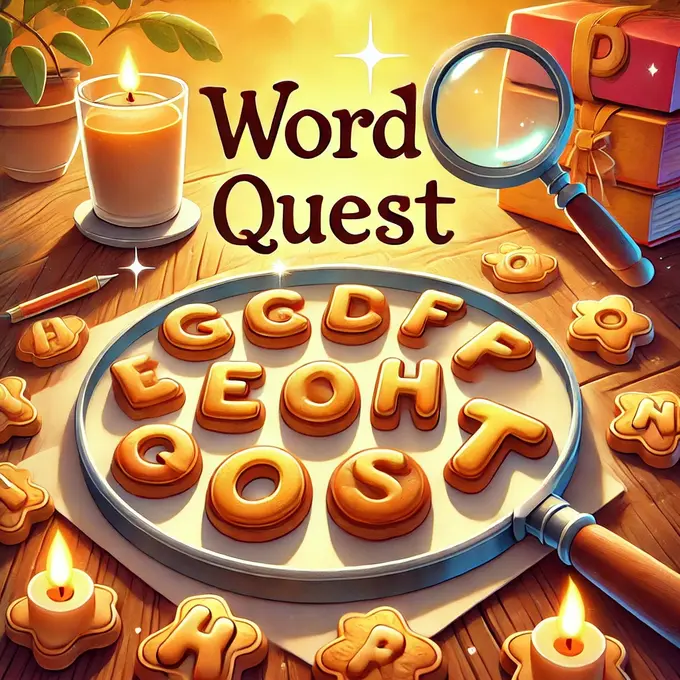 Word Quest, el juego adictivo de palabras con galletas.