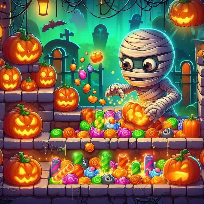 Zombie Candies classic 2: el juego de aventura y terror con dulces y calabazas explosivas