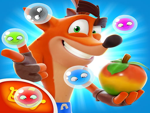 crash-bandicoot-and-frog-super-shooter-bubbles