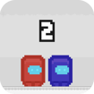 Pixel Us Red and Blue 2